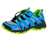 Lico Fremont,Mixte enfant Trekking- & Bottes de marche, Gris (Grau/Blau/Lemon), 27 EU
