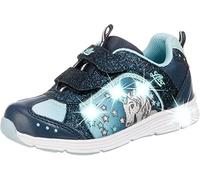 Lico Garçon Fille Unicorn V Blinky Sneakers Basses, Bleu (Marine/Türkis Marine/Türkis), 27 EU