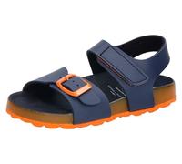 Lico Garçon Unisex Kinder Bioline Master Mules, Bleu Marine/Orange, 30 EU