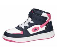 Lico Garçon Unisex Kinder Drop High Kids Basket, Blanc, Bleu Marine, Rose, 26 EU