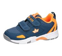 Lico Garçon Unisex Kinder Peyton V Baskets d'intérieur, Petrol/Orange, 27 EU