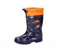 Lico Garçon Unisex Kinder Powerlight W Blinky Botte de Pluie, Bleu Marine/Orange, 29 EU