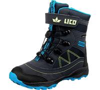 Lico Garçon Unisex Kinder Sundsvall VS Botte de Neige, Marine/Blau/Lemon, 26 EU