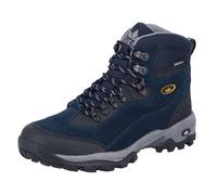 Lico Homme Milan Chaussure de Course Tout Terrain, Bleu Marine, Gris et Jaune, 43 EU