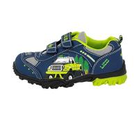 Lico MONSTERTRUCK V Blink, Baskets Basses Mixte bébé, Bleu (Marine/Lemon Marine/Lemon), 35 EU