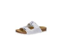 Lico Mules Bioline Platino pour Femme, Blanc argenté, 42 EU