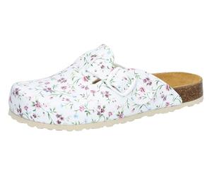 Lico Mules imprimées Bioline pour Femme, Blanc Multicolore, 36 EU