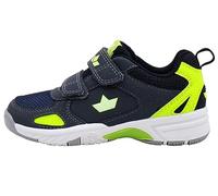 Lico Peyton V Baskets unisexes pour enfant Bleu marine/citron Taille 24 EU, Marine citron., 24 EU
