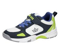 Lico Chaussures de Sport Peyton V Unisexes pour Enfant, Blanc, Bleu Marine, Citron, 33 EU