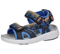 Lico Sandales Sami V unisexes pour enfant, bleu marine, orange, 27 EU
