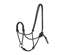 Licol à nœuds avec anneau mobile Waldhausen Noir Poney