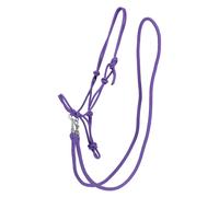 Licol en corde avec rênes Q-essentials Color Violet Full