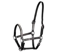 Licol en cuir poney / poulain noir cristal