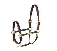 Licol en cuir pour cheval Eskadron Elegance Marron Cob