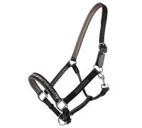 Licol en cuir QHP Lupine Gris Full