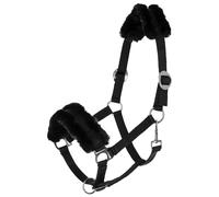 Licol en fourrure pour cheval Covalliero ClassicSoft Noir Shetland
