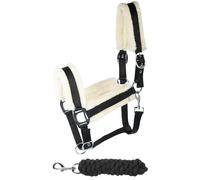 Licol et longe pour cheval Harry's Horse Soft Noir Poney