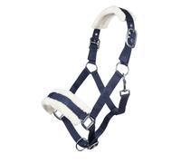 HKM 11796 Licol en peluche pour cheval Bleu foncé