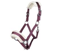 Licol fourrure pour cheval HKM Bischofshofen Rouge Pur-sang