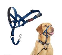 Licol HALTI - pour Que Votre Chien arrête de Tirer sur sa Laisse, Partie entièrement matelassée sur Le museau, Colliers Anti-Traction pour Chiens de Taille Moyenne (Taille 3, Bleu Cobalt)