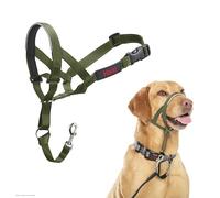 Licol HALTI - pour Que Votre Chien arrête de Tirer sur sa Laisse, Partie entièrement matelassée sur Le museau, Colliers Anti-Traction pour Chiens de Taille Moyenne (Taille 3, Vert Forêt)