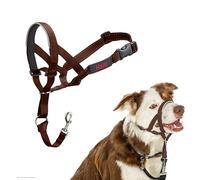 Licol HALTI - pour Que Votre Chien arrête de Tirer sur sa Laisse, Partie entièrement matelassée sur Le museau, Colliers Anti-Traction pour Chiens de Taille Moyenne (Taille 2, Brun Noisette)