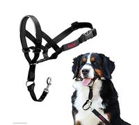Licol HALTI, Taille 5, Noir, Pour que votre chien arrête de tirer sur sa laisse, Facile à enfiler, Partie entièrement matelassée sur le museau, Réglable, Colliers anti-traction pour grands chiens
