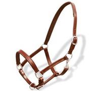 Licol Licou en cuir réglable pour écurie Poney Marron Brun G