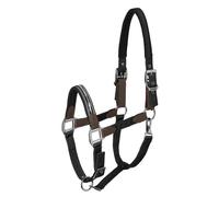 Licol nylon-cuir pour cheval Schockemöehle Memphis Safety Noir Full