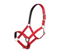 Licol nylon pour cheval doublure douce HKM Charming Rouge Pur-sang