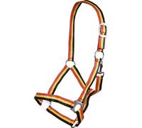 Licol nylon pour cheval HKM Budapest Noir Cheval