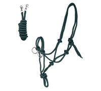 Licol pour cheval à nœuds avec rênes Waldhausen Vert Full