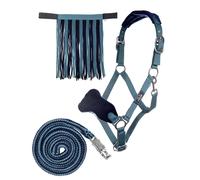 HKM Ensemble Licol à Franges-1073450690642 pétrole/Marine One Size