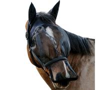 Licol pour cheval avec masque anti-UV Equithème Noir Poney