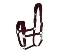 Licol pour cheval avec matelassage en polaire Horze Kiel Rouge Cob
