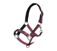 Licol pour cheval avec mousqueton HKM Rouge Pur-sang