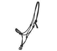 Licol pour cheval corde au cou QHP Liberta Noir Cob
