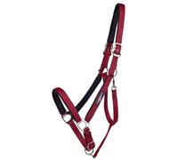 Licol pour cheval de trait QHP Deluxe Rouge XXFull