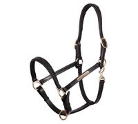 Licol pour cheval en cuir Premiere Equitation Noir Full