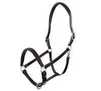 Licol pour cheval en cuir verni Premiere Equitation Florennes Noir Cob