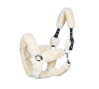 Licol pour cheval en fourrure Equestro Noir Full