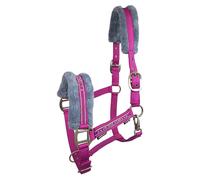 Licol pour cheval en fourrure Horsenjoy Horse Star Rose Full