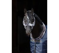 Licol pour cheval en fourrure intégrale Bucas Show-Line Bleu XL
