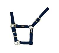 Licol pour cheval en nylon double ajustement Supreme Bleu Cob