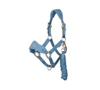 Licol pour cheval en nylon LeMieux Vogue Bleu Full