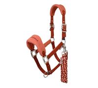 Licol pour cheval et longe équitation LeMieux Vogue Rouge Full