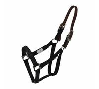 Licol pour cheval flexible détachable ThinLine Free Spacious Nose Noir Large Poney