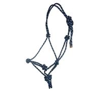 Ensemble de licol à nœuds - 6900 bleu foncé pour pur-sang