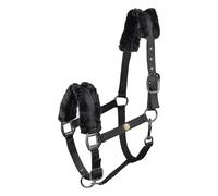 Licol pour cheval rosé avec fourrure Waldhausen Modern Noir Full