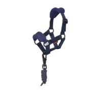 LeMieux Toy Pony Vogue Licol et longe - À partir de 3 ans - Muserolle rembourrée en polaire - Sangle réglable - Lavable en machine - Bleu encre - Taille unique
